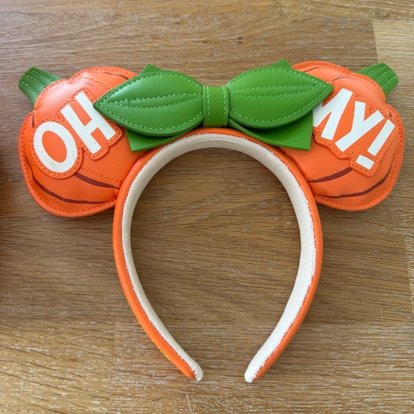 Disney Loungefly Pumpkin Minnie Mouse Bag and Headband Set - Picture 14 of 16